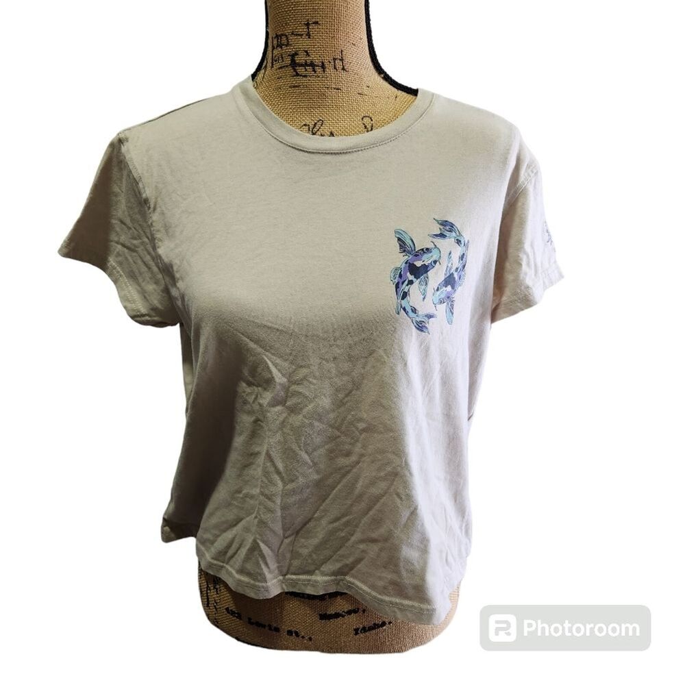 Brooklyn Cloth Cropped T Shirt SZ XL Urban Y2K Celestial‎ Zodiac Grunge Baddie